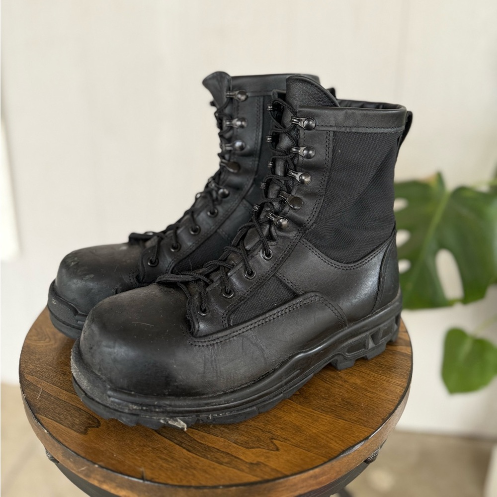 US Coast Guard military steel toe combat boots